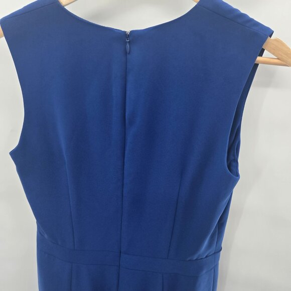 Pendelton Blue Midi Dress Fit and Flare Lined Midi Dress Size 8 - Picture 6 of 13